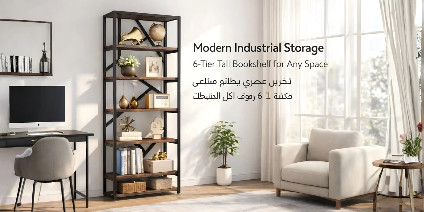 Modern Home Office Bookshelf